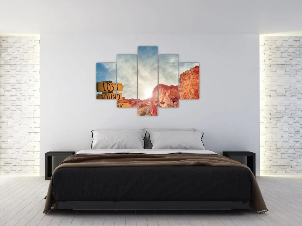 Tablou unui indicator cu inscripție (150x105 cm)