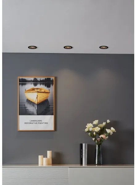 Corp de iluminat LED RGBW încastrat dimabil Eglo 900764 CAROSSO-Z 4,7W/230V negru