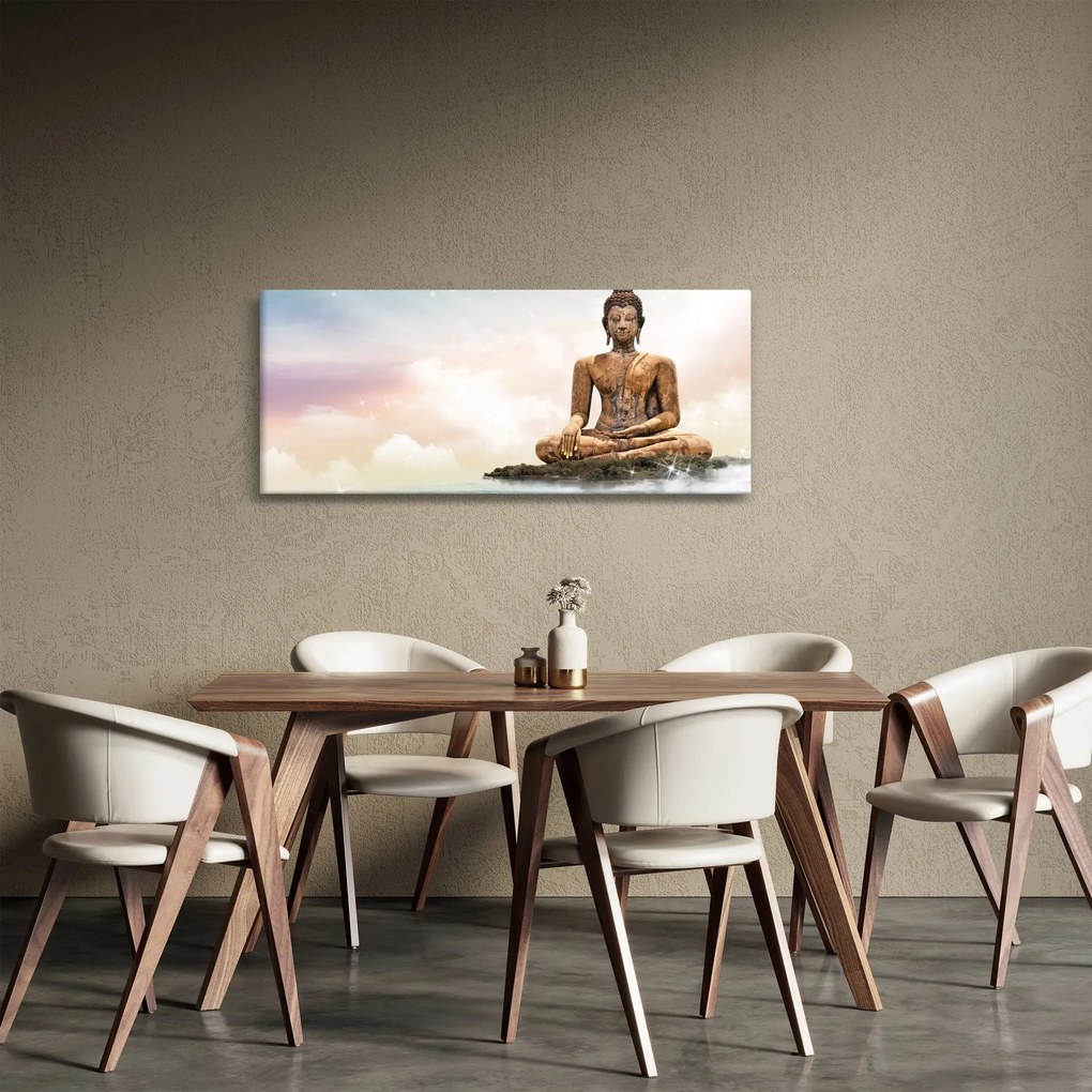 Tablou - Buddha care supraveghează pământul (120x50 cm)