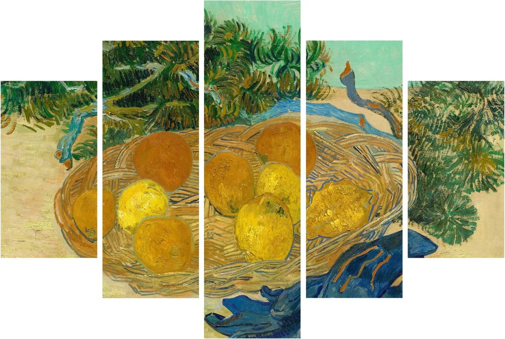 Tablou - Vincent van Gogh, Still Life of Oranges and Lemons with Blue Gloves, reproducere (150x105 cm)