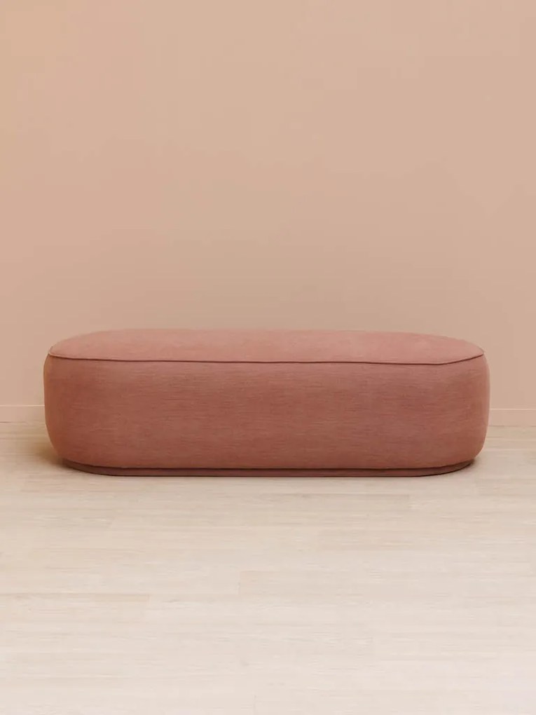 Bancheta roz, din lemn de mesteacan, Marsala