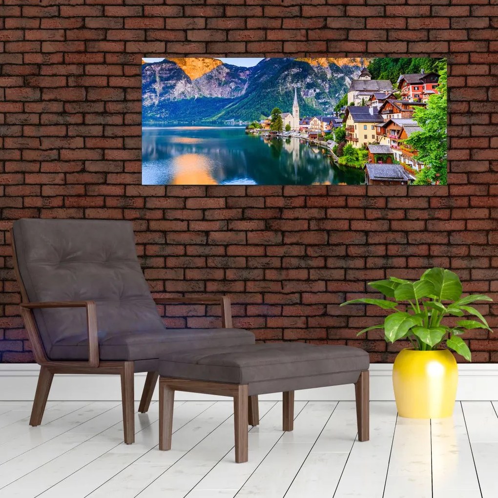 Tablou - Sat alpin (120x50 cm)