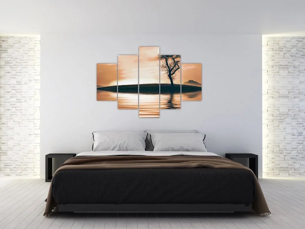 Tablou - Copaci pe insulă (150x105 cm)