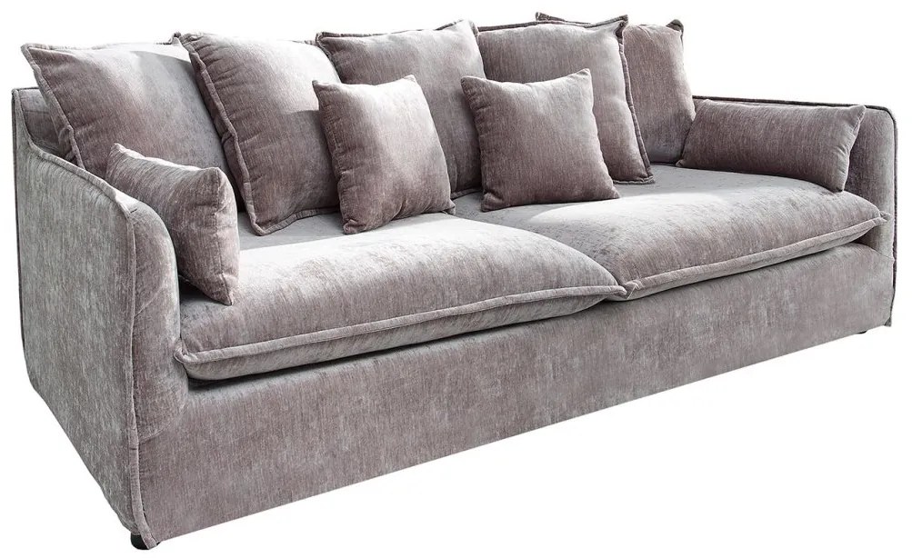 Canapea confortabila Heaven, catifea taupe A-38570 VC