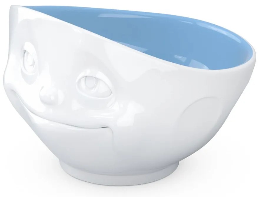 Bol porțelan, îndrăgostit 58products, alb - albastru