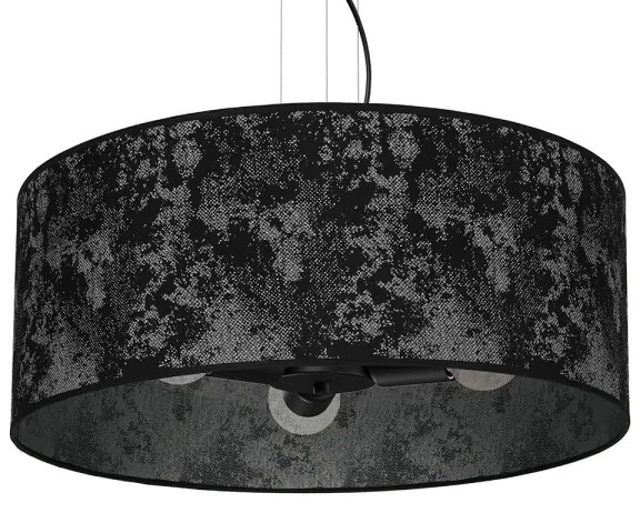 Lustră pe cablu SATINO 3xE27/60W/230V neagră/gri