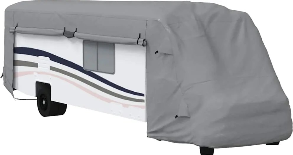 vidaXL Husa de rulota gri 870x235x275 cm Tesatura netesuta