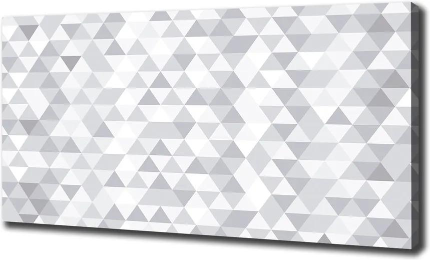 Tablou canvas Triunghiuri gri