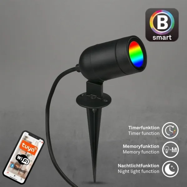 Briloner-LED RGBW corp de iluminat LED exterior dimmabil/4,4W/230V 2700/4000/6500K IP44 Wi-Fi Tuya+telecomandă