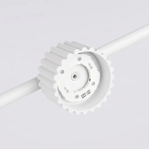 Sollux SL.2695 - Lustru suspendat pe cablu AURA 4xGX53/10W/230V alb