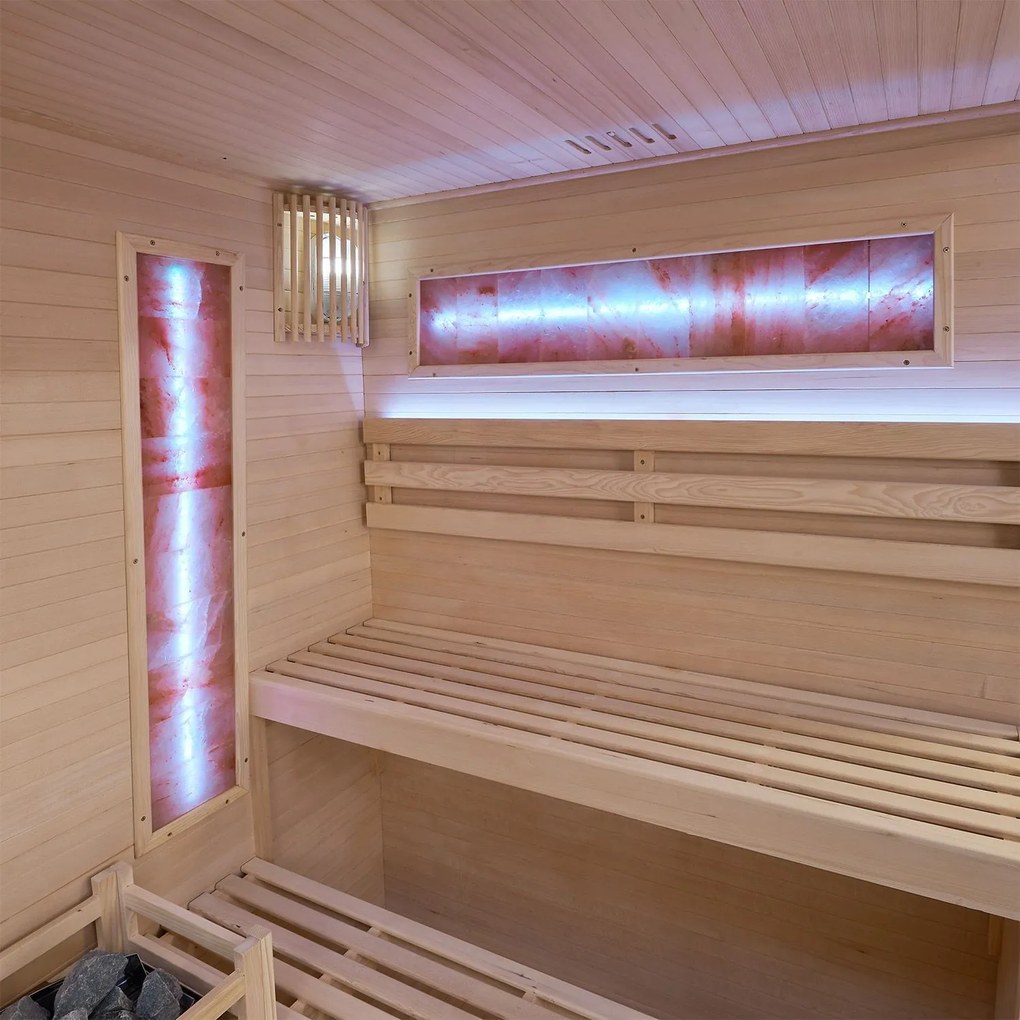 Vnútorná sauna Vantaa 175 so soľnými kameňmi