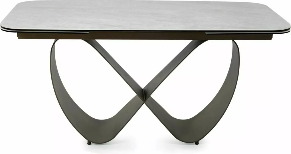 Masa extensibilă Infinity Ceramic bej mat/cupru L160-240xl95 cm