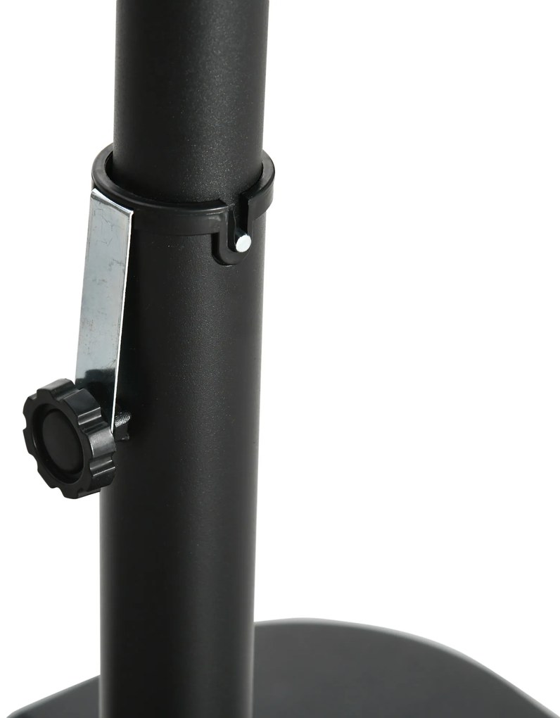 Outsunny Umbrelă de Soare cu Plasă de Țânțari, Deschidere cu Manivelă și Bază Transversală, 295x295x240 cm, Gri | Aosom Romania