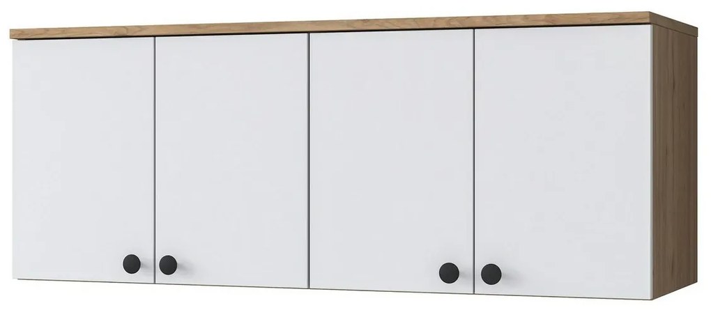 Dulap de perete Bany Walnut and White