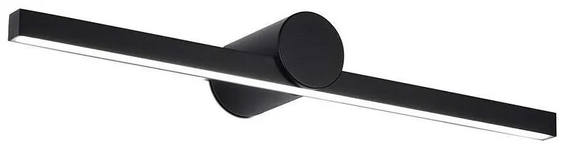 Aplică LED pentru oglindă de baie, 10 W, 230 V, 3000 K, IP65, neagră