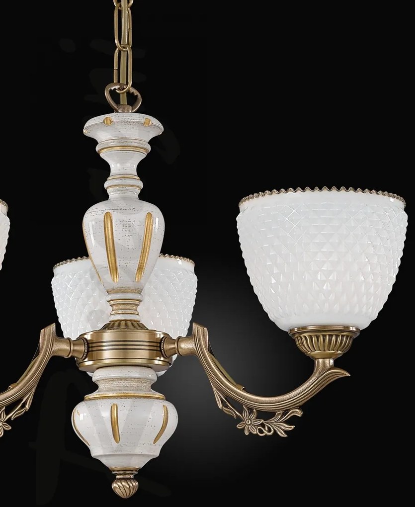 Candelabru din alama cu 3 brate design italian 8656