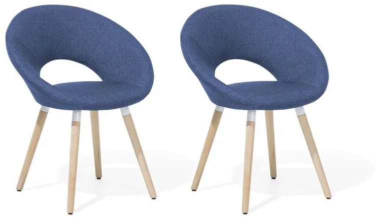 Zondo Set 2 buc. scaune pentru sufragerie Roslav (albastru marin). Promo -21%. 1009910