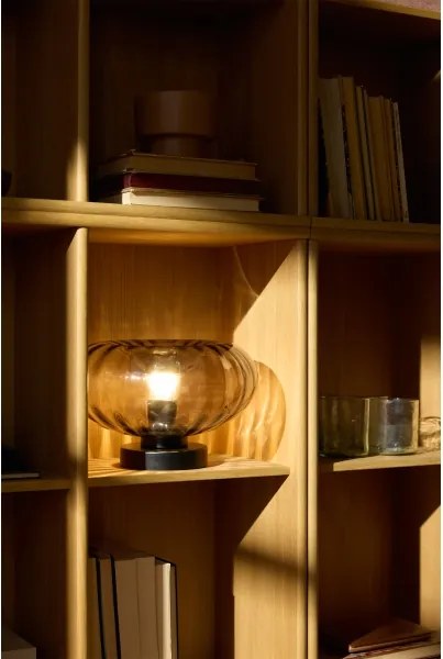 Osram - Lampă de masă DECOR SMOKE 1xE27/12W/230V negru/gri fumuriu