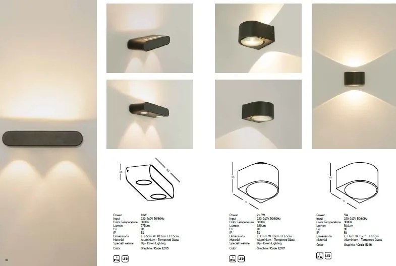 Aplica/Spot LED pentru iluminat exterior decorativ IP54 Scout II