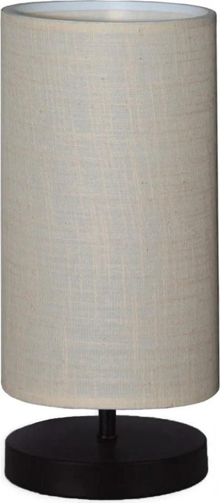 Veioza AYD-2900, gri/negru, material textil/lemn, 15x30 cm