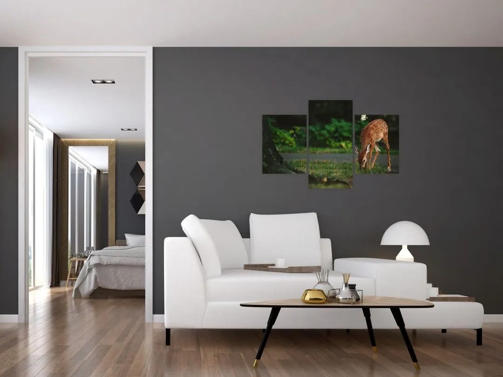 Tablou cu pui de cerb (90x60 cm)