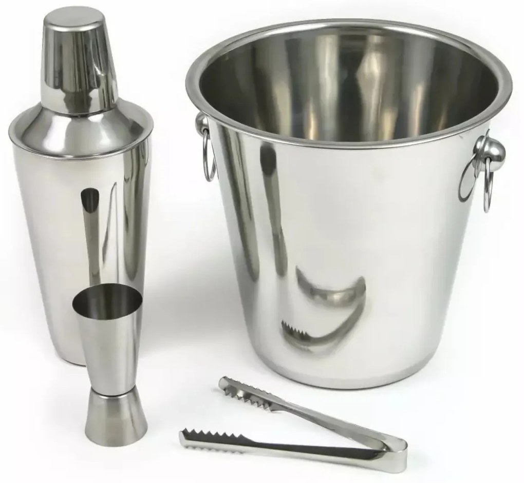 Set accesorii bar 4 piese Kinghoff KH1244, otel inoxidabil, argintiu