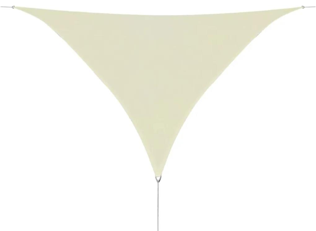 Panza parasolar din HDPE triunghiulara 5 x 5 x 5 m, Crem
