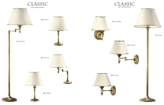 Jupiter 509 CL L p - Lampa de masa CLASSIC E27/60W/230V