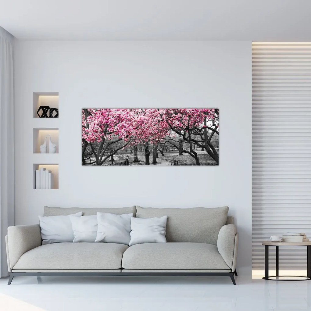 Tablou copacului magnolie (120x50 cm), în 40 de alte dimensiuni noi