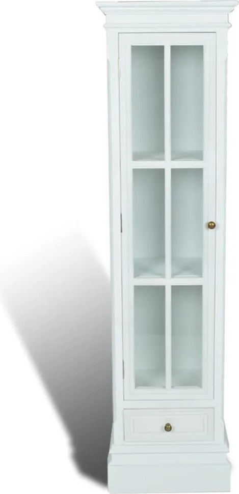 vidaXL Dulap bibliotecă elegant cu 3 rafturi, alb, lemn