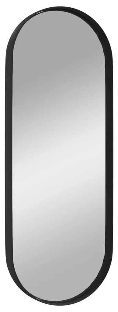Oglinda de perete, negru, 15x40 cm, ovala 1, Negru, 15 x 40 cm
