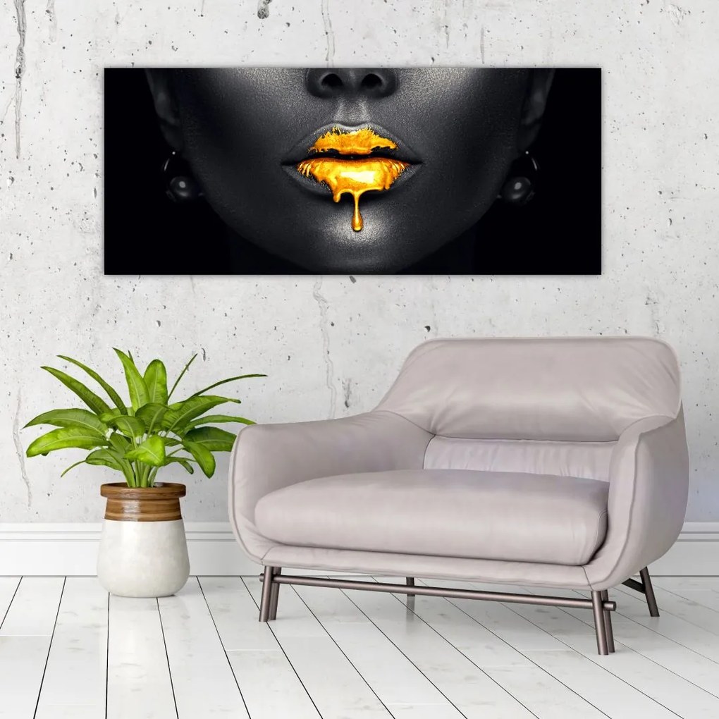 Tablou - Buzele femeii (120x50 cm)