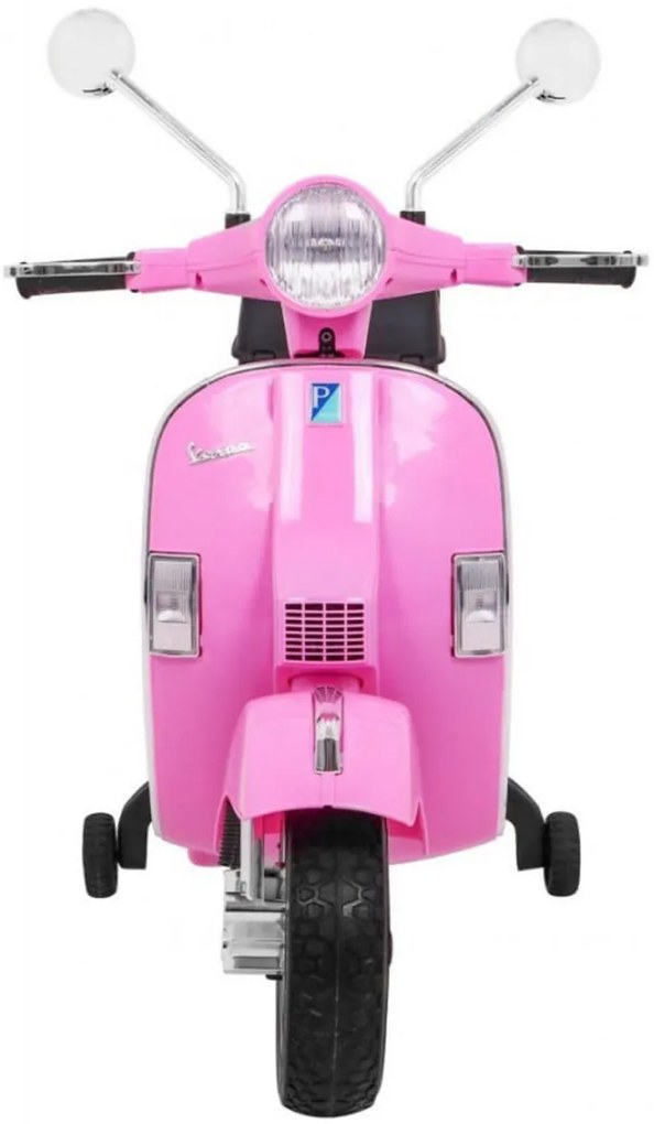 Motocicleta Electrica cu Acumulator Pentru Copii NOVOKIDS™ Vespa Premium Retro Scooter, Pornire la cheie, 3-8 ani, Max 30 kg, Cu Melodii si Lumini