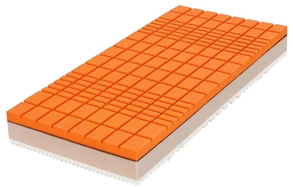 Saltea din spumă URANOS 2 80x200 cm cu fibră de cocos