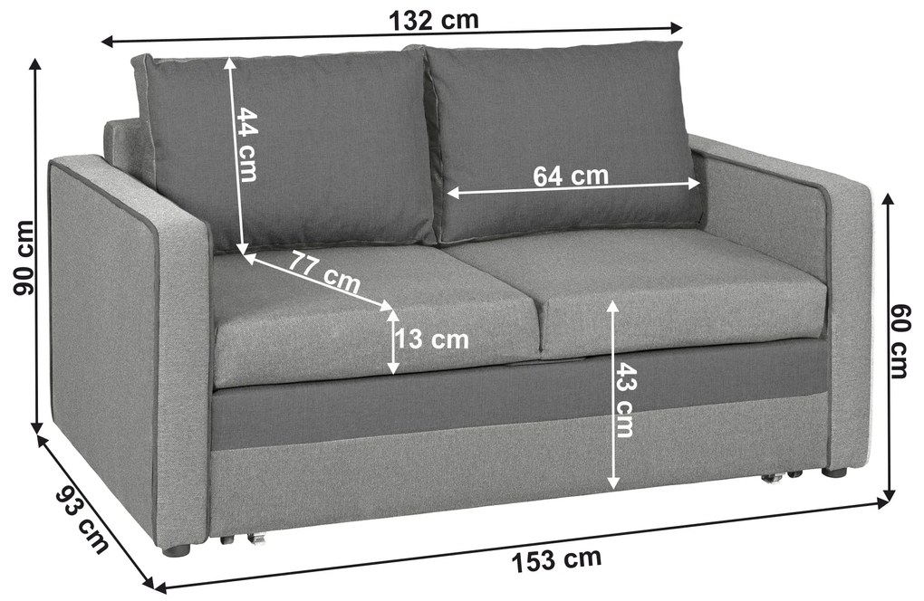 Canapea extensibilă Donda (inari 91 a 96) . 1063834