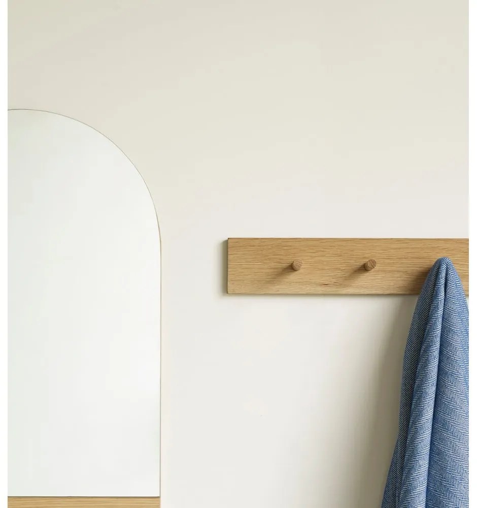 Cuier de perete în culoare naturală din lemn de stejar Folk – Hübsch