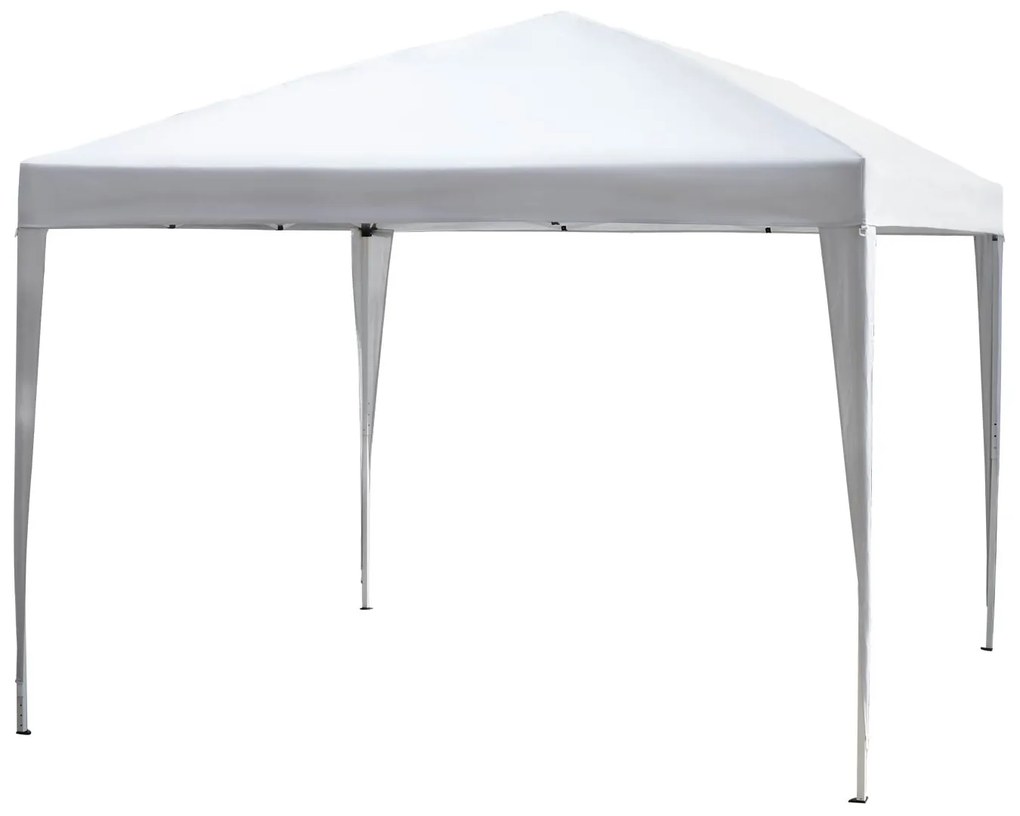 Gazebo Pliabil pentru Grădină Outsunny - Alb, 2.95x2.95m, cu Accesorii Includ | Aosom Romania