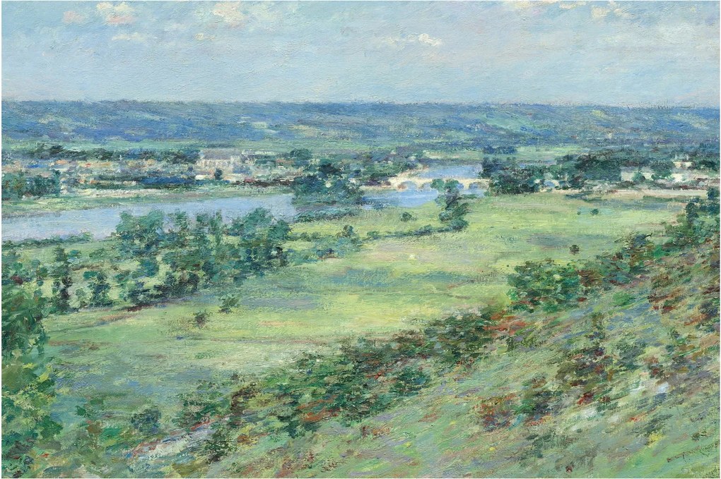 Tablou - Theodore Robinson, The Valley of the Seine, From the Hills of Giverny, reproducere (90x60 cm)