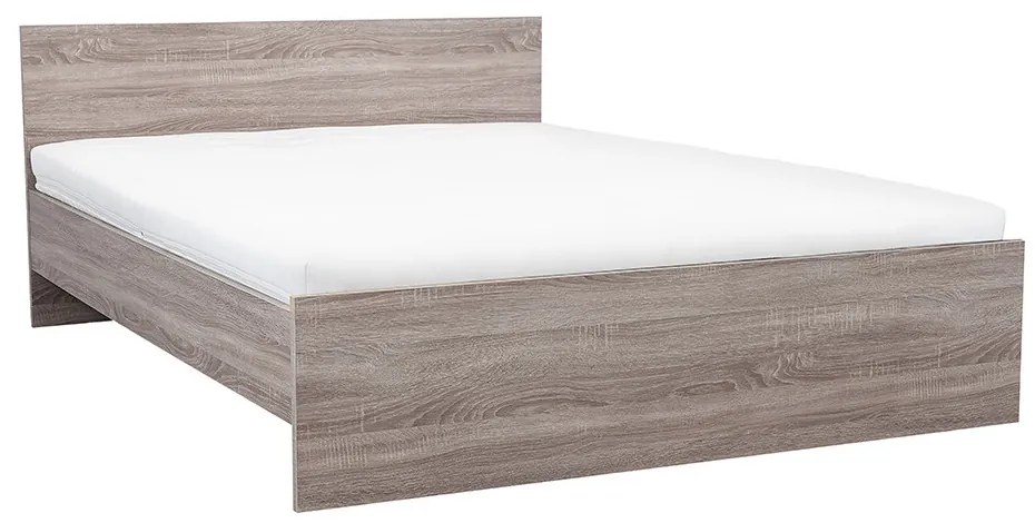 Pat dublu Miami fără cadru de pat 160x200 cm stejar York-stejar York