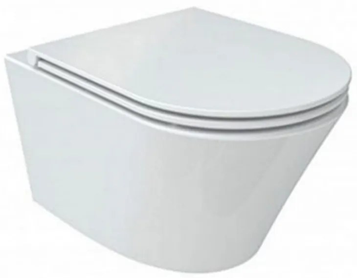 Toaletă Clement, montată pe perete, fără ramă