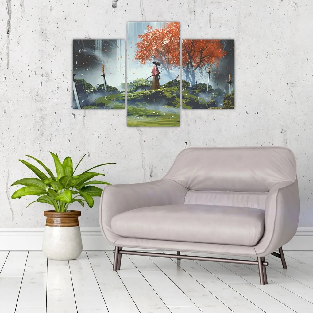 Tablou - Ilustrație a Grădinii de săbii (90x60 cm)