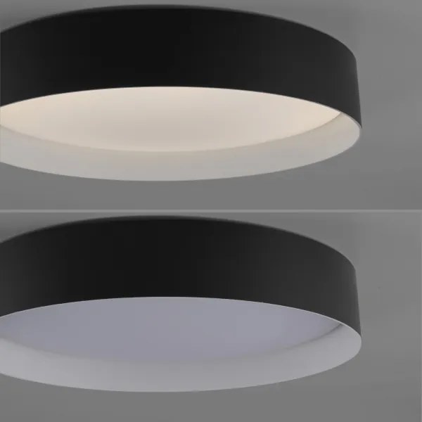 Schöner Wohnen 14594-18 - Plafonieră LED dimabilă TAVOLI LED/20W/230V neagră+telecomandă