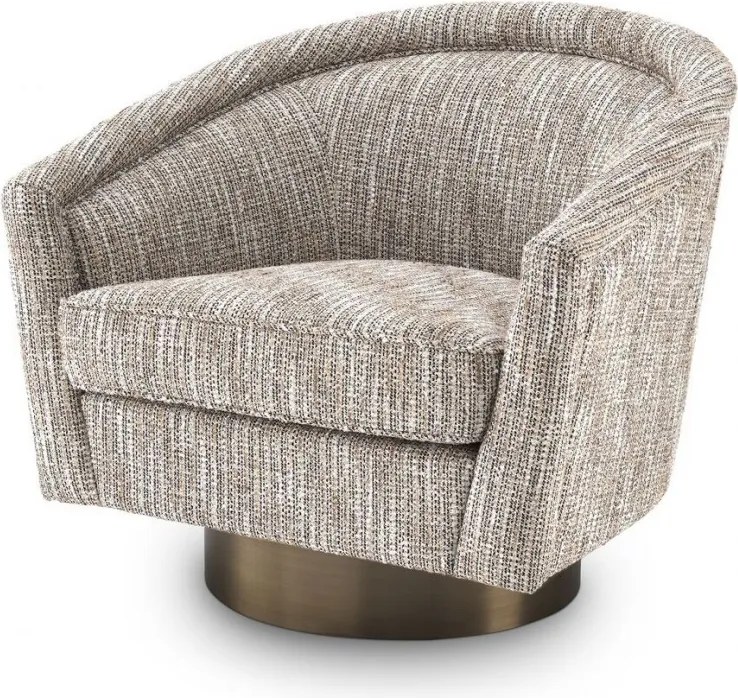 Fotoliu rotativ design lux Catene, bej 115299 HZ