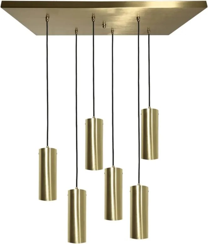 Lustra cu 6 pendule din alama personalizabila Venere