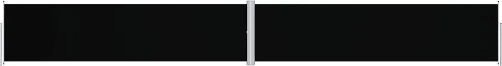 vidaXL Copertină laterală retractabilă, negru, 160x1200 cm