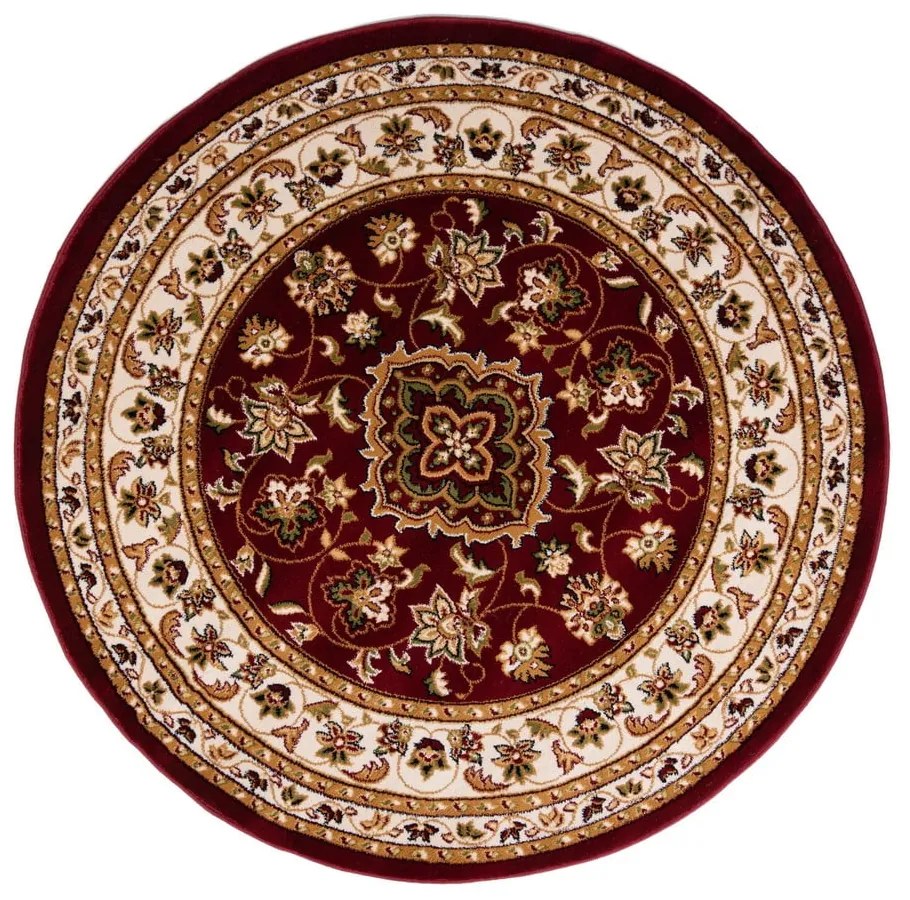 Covor roșu rotund 133x133 cm Sherbone – Flair Rugs