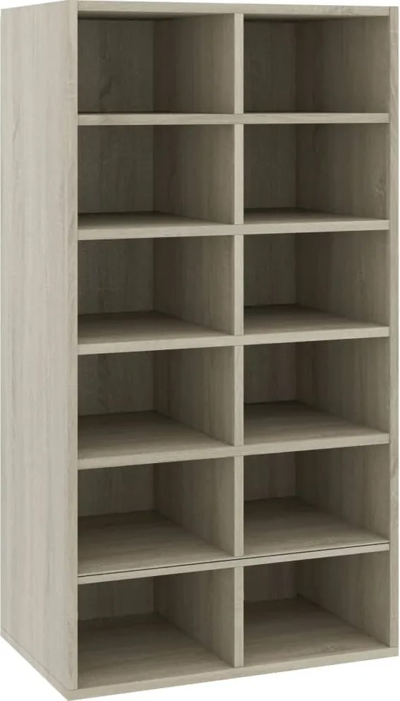 vidaXL Pantofar, stejar sonoma, 54x34x100,5 cm, lemn compozit