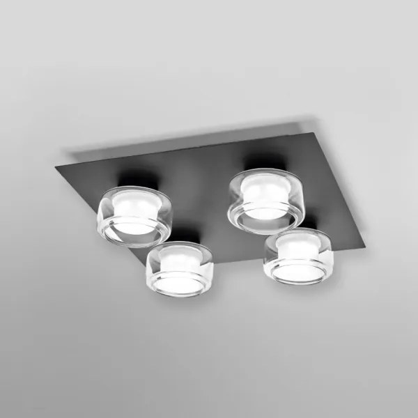 Osram -LED Plafonieră de baie ORBIS FLAME 4xLED/5,5W/230V IP44 neagră