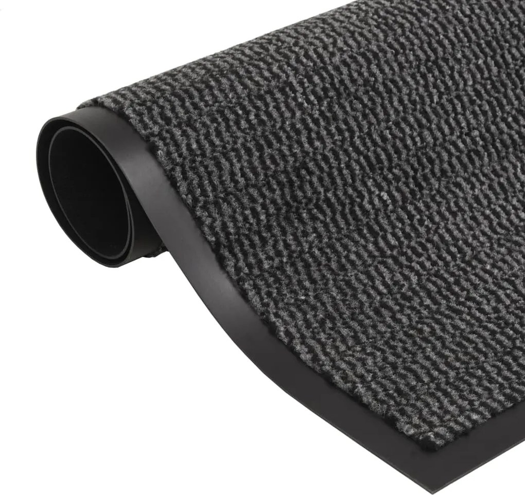 vidaXL Covor ușă anti-praf, antracit, 90x150 cm, dreptunghiular