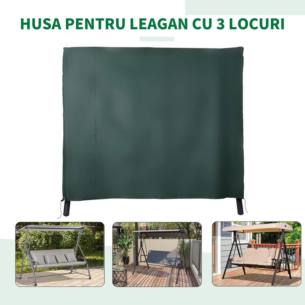 Outsunny Panza de Acoperire pentru Leagan din Tesut Oxford Impermeabil 205x124x164cm | Aosom Romania